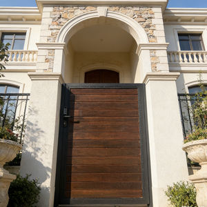 Portail de jardin à arche décoratif <span class=keywords><strong>en</strong></span> treillis, design moderne, étanche, résistant au vent, <span class=keywords><strong>en</strong></span> alliage d'aluminium, pour roses grimpantes - Product Image 1