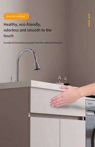 <span class=keywords><strong>Mobili</strong></span> da Bagno Moderni in Alluminio a Nido d'Ape, Resistenti all'Acqua, Multifunzionali per Hotel e Appartamenti, con <span class=keywords><strong>Lavatrice</strong></span> Integrata e Lavabo - Product Image 3