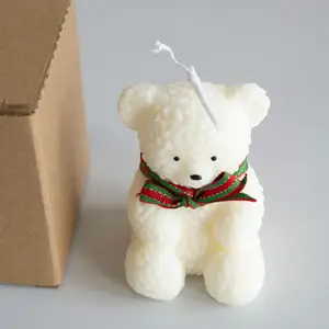 Styled Bear Aromatherapy Candle Animal-Shaped Votive ART Candle for Home Decoration for Easter Ramadan Chinese New Year Diwali