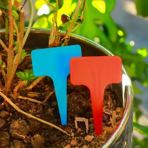 NewFida10 Colors Option Waterproof Outdoor <b>Nursery</b> Garden Labels T-Type PP Plastic Plant Name Tags Planting Seedling Stake Tags - Product Image 3