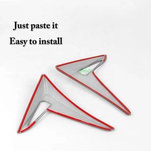 Araba için kamera kapak koruyucusu Tesla modeli 3 araba Styling Sticker vücut yan kamera kapak koruma amblem Logo çıkartmaları 2 adet/takı<span class=keywords><strong>m</strong></span> - Product Image 6