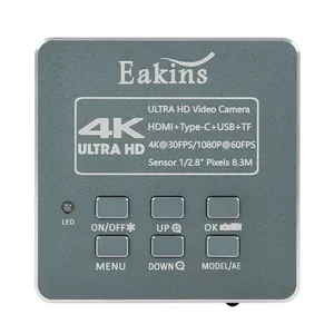 Microscopio trinocular Simul-Focal de doble zoom estéreo 3.5X-90X, cámara de vídeo <span class=keywords><strong>digital</strong></span> <span class=keywords><strong>HDMI</strong></span> de 8.3MP, para teléfonos móviles, PCB, a la que se puede acceder en un momento dado - Product Image 2