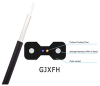 Cable de caída FTTH con conector LC SC, Cable de parche de fibra óptica para exteriores, 10m, 30m, 50m, 100m, 150m