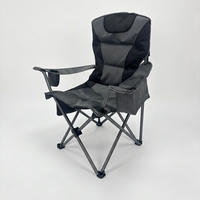 Chaise de camping pliante style Quad / X-frame avec accoudoirs et porte-gobelets, idéale pour la plage et les voyages – Offre spéciale fabricant