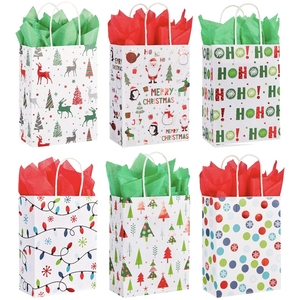 Personalización de alta cantidad, nueva caja de papel de Navidad roja y verde creativa, bolsa de papel de embalaje, Cajas de Regalo De Navidad - Product Image 6