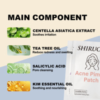 Patch invisible hydrocolloïde pour boutons, imperméable et respirant, avec Centella Asiatica et huile d'arbre à thé pour le traitement de l'acné du visage