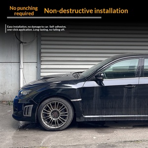 Autocollant adhésif en fibre de carbone pour sortie d'air latérale du pare-chocs avant, pour Subaru WRX STI 2008-2014, modification extérieure - Product Image 4