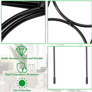 HY198 정원 식물 브래킷 등반 원예 철 예술 지원 와이어 금속 3D 화분 식물 브래킷 - Product Image 2