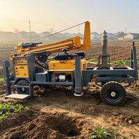 Machine de forage d'eau portable d'occasion pour puits profonds de 600 m, plateformes de forage de puits à vendre, pièces de plateformes de forage, plateforme de forage de boue