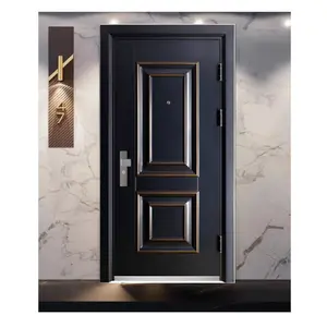 Hot Sale Steel Sliding Soundproof Aluminum Folding Exterior Security Modern Bifold Door Front Entry Doors