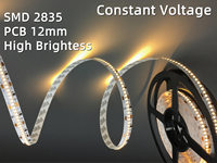 Bande LED SMD2835 LongRun 48V, 70 m/rouleau, blanc uni, 144 LED, lumière uniforme, options CE/CB/étanche pour la décoration extérieure