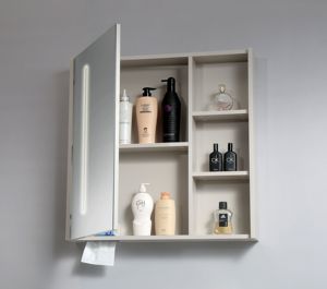 Miroir intelligent mural en chêne moderne, meuble de salle de bain avec un design résistant à l'eau pour un usage commercial et résidentiel - Product Image 6