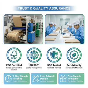 Bolsa de Compras de Papel Kraft Reciclado de Lujo con Asas de Cinta y Laminado Mate, Impresión Personalizada para Ropa y Empaque de Regalos - Product Image 6