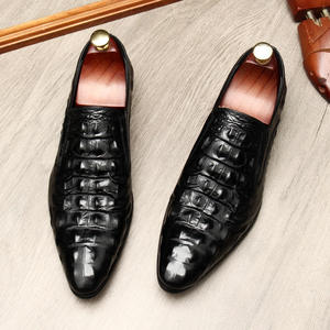 Chaussures habillées de bureau pour hommes en cuir véritable, style Oxford, à bout pointu, à lacets, légères et antidérapantes, nouvelle collection printemps, qualité supérieure, design original - Product Image 4