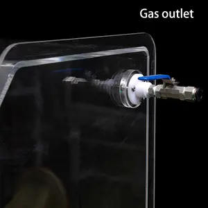 Ucuz akrilik lab havasız ortam kabini destek özelleştirme Inert gaz operasyon lityum pil biyoloji Mini PMMA pleksiglas havasız ortam kabini