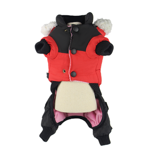 प्यारा पालतू कपास कोट छोटे कुत्ते के कपड़े मोटे अंग गर्म जैकेट - Product Image 2