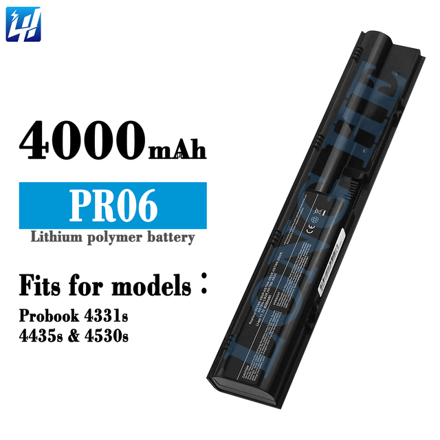 PR06 HSTNN-DB2R 633805-001 Original Laptop Battery 11.1V 4000mAh (47Wh) 6cell for HP ProBook 4331S 4435S 4530S