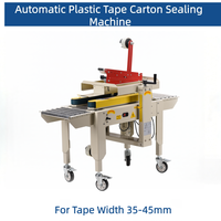 Machine de scellage automatique de boîtes en carton électrique de 20 cm avec imprimante pour l'emballage des boissons