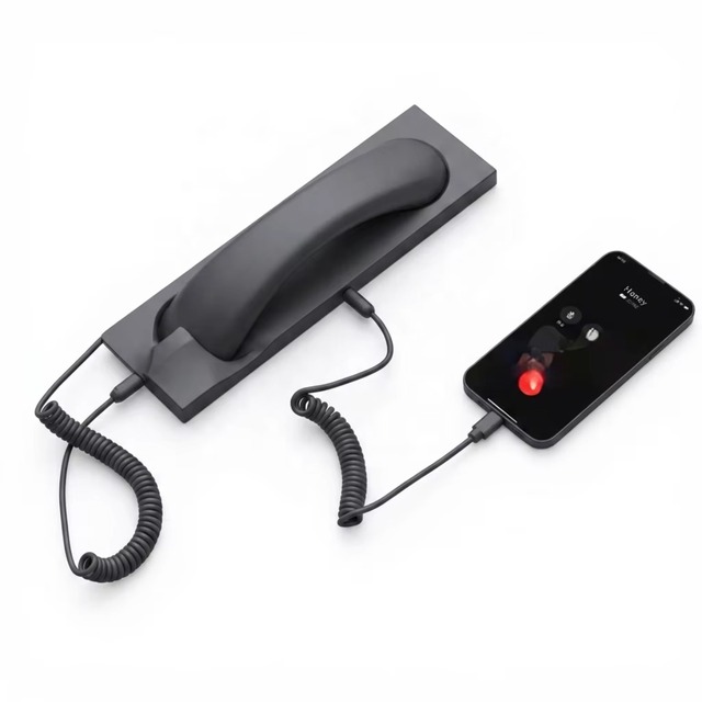 Type-c Direct Plug Earphone Universal Mobile Phone Receiver Microphone Base Station C Port Retro Headset Handle Earphone