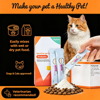Waylemo Probiotiques pour animaux de compagnie en sachets, Probiotiques pour chats, Probiotiques pour chiens, Alternative à la croquette, Compléments nutritionnels pour animaux, Soin digestif, OEM