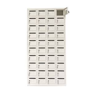 Buzón Electrónico de Acero para Paquetería con <span class=keywords><strong>Certificado</strong></span> ISO, 40 Compartimentos, con Cerradura de Llave, Impermeable, para Montaje en Pared - Product Image 3