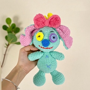 Nuovo Design 2026: Bambola di Halloween all'Uncinetto, Simpatica Bambola Amigurumi di <span class=keywords><strong>Lilo</strong></span> e <span class=keywords><strong>Stitch</strong></span>, Giocattolo in Maglia Peluche con Fiocco, Regalo di Halloween - Product Image 4