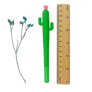 Bolígrafo de Gel Creativo al por Mayor, con Forma de Cactus, de Plástico Suave, Tinta Negra de 0.5 mm, Imprimible con UV, para la Escuela y Oficina, Se Aceptan Personalizaciones - Product Image 4
