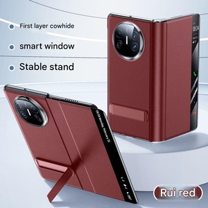 Funda de Teléfono de Cuero PU para Negocios para Huawei Mate X3 X5 X6 con Soporte Metálico Oculto, Parachoques, Cubierta Rígida a Prueba de Golpes - Product Image 2