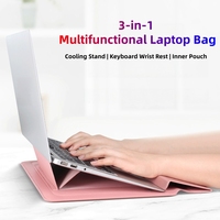 Étui pour tablette et ordinateur portable magnétique portable durable avec logo personnalisé 11/12/13/14/15.4/15.6/16.1/17 pouces, housse en cuir PU avec support