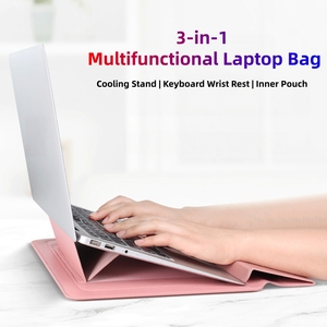 Étui pour tablette et ordinateur portable magnétique portable durable avec logo personnalisé 11/12/<span class=keywords><strong>13</strong></span>/14/15.4/15.6/16.1/17 pouces, <span class=keywords><strong>housse</strong></span> en cuir PU avec support - Product Image 1