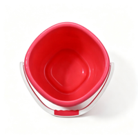 Seau de lavage en plastique de 25 litres avec poignée, seau de stockage d'eau domestique multicolore