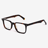 Lbashades 33316 Montures optiques carrées en acétate de qualité supérieure, lunettes personnalisées avec logo, lunettes anti-lumière bleue, vente en gros, unisexe