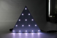 Panneau lumineux LED coloré SMD5050 RGB DMX512, 15 pièces, contrôle de Pixel, affichage triangulaire, panneau lumineux