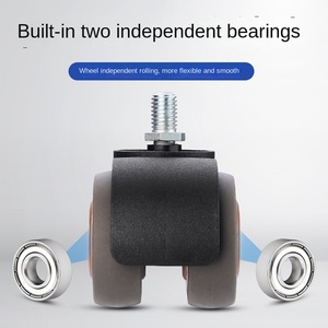 Chaise pivotante à roulettes universelles, tabouret bas, siège e-sport, chaise de bureau, chaise d'ordinateur, double roulement, caoutchouc silencieux, ergonomique - Product Image 3