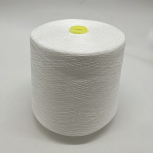 ด้ายใยโพลีเอสเตอร์100% สำหรับเย็บผ้าด้ายสีขาว60S/2กระสวยด้าย85000M ต่อกรวย - Product Image 3