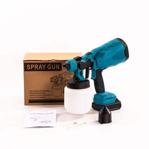 Pistolet à peinture professionnel rechargeable sans fil, sans fil, <span class=keywords><strong>avec</strong></span> batterie au lithium, arrosoir, <span class=keywords><strong>pulvérisateur</strong></span> <span class=keywords><strong>de</strong></span> peinture à main, 21V - Product Image 1