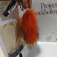 Porte-clés en fausse fourrure de renard en gros, design tendance et adorable, porte-clés en fourrure de renard moelleux et pas cher, breloque décorative pour clés de voiture et sacs à main