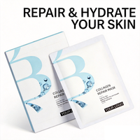 Mascarilla Facial de Colágeno Recombinante, Reparadora de Barrera Cutánea, Calmante e Hidratante, para Piel Sensible, Post Tratamiento, OEM, Marca Privada