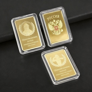 Set di Monete e Lingotti Commemorativi Antichi in Ottone e Lega di Zinco Placcati Oro/Argento, Artigianato in Metallo 3D Personalizzato, Regali Souvenir - Product Image 4