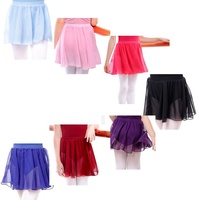 Jupe de ballet en mousseline pour filles B8167, jupe de danse à taille élastique pour enfants, jupe de ballet multicolore pour l'entraînement de danse, accepte OEM ODM