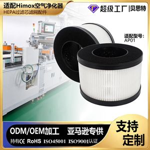 ไส้กรองเครื่องฟอกอากาศที่ดีที่สุด H13 True HEPA แบบจีบ สำหรับ Himox AP01 - Product Image 5