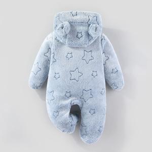 Ropa de Bebé Recién Nacido para Invierno Mamelucos Cálidos para Niños y Niñas Pequeños Monos Gruesos de Terciopelo de Manga Larga Pijamas Suaves para Bebé - Product Image 5