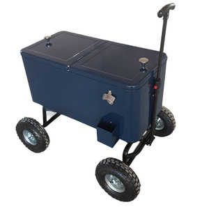 Caixa Térmica de Metal 80QT Personalizável por Atacado, 75L, Impermeável, Moderna, para Acampamento e Piquenique ao Ar Livre, com Rodas, Armazenamento de Alimentos e Latas, 5 Dias - Product Image 2