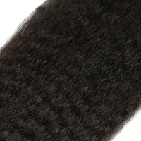 Queue de cheval multifonctionnelle en cheveux humains brésiliens vierges Remy Yaki, grade 12A, avec cordon de serrage, personnalisable, sans extension capillaire