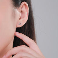 Clous d'oreilles en argent sterling 925 motif éléphant, tronc courbé, bijoux fantaisie pour femme, fournisseur B2B en gros