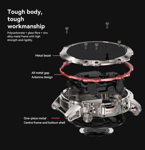 Meilleure <span class=keywords><strong>montre</strong></span> intelligente pour hommes 2024 montres connectées à la mode avec charge magnétique AI assistant vocal en acier inoxydable smartwatch AK56 - Product Image 5