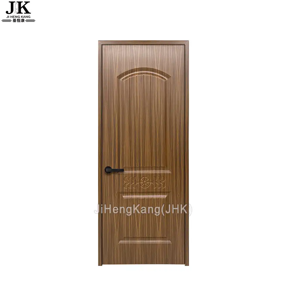 JHK-U007 Fiber Panel With PVC Bathroom Door Frame UPVC Door