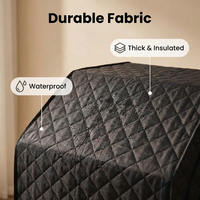 Sauna à vapeur humide individuel, électrique, moderne, compact, portable, en polyester, pour intérieur, de luxe, en forme de cabine