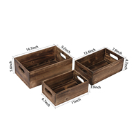 Ferme fait à la main personnalisé pouf Table basse décor plateau en bois naturel en bois fruits vin stockage caisse boîte rustique caisses en bois