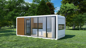 Maisons préfabriquées de 20/40 pieds, maisons-containers pour le <span class=keywords><strong>jardin</strong></span>, maisons-containers Apple Cabin - Product Image 3